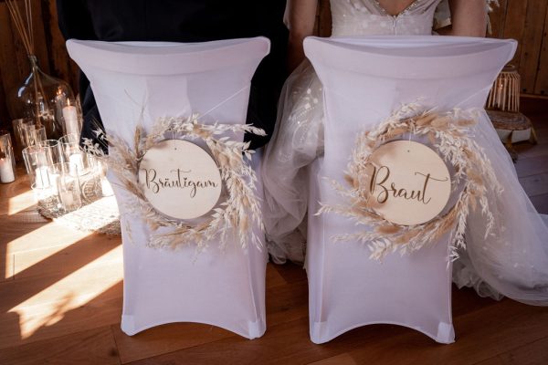 Hochzeitskathi - Stuhlschilder