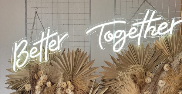 Hochzeitskathi - NeonSchild Better Together