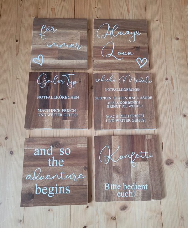 Hochzeitskathi - Holzschilder Hochzeit