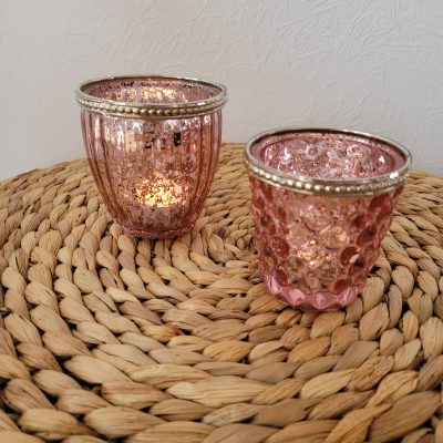 Hochzeitskathi - Teelichter rosa