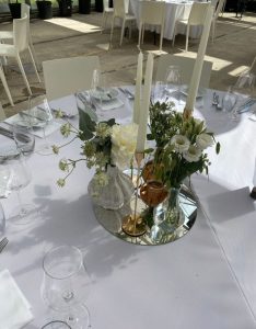 Hochzeitskathi - Oma Lore Eventoase Seligenstadt Tischdekoration
