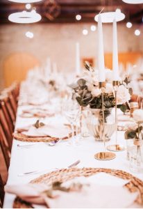 Hochzeitskathi - Tischdekoration Gut Wöllried