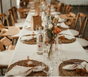 Hochzeitskathi - Tischdekoration Schafhof Wiesentheid 1