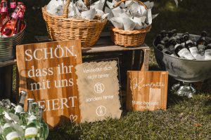 Hochzeitskathi - Hotel Freihof freie Trauung am See Dekoration