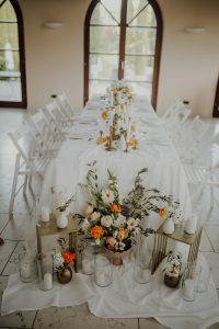 Hochzeitskathi - Weingut Mussler Dekoration Tischdekoration komplett