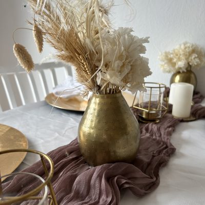 Hochzeitskathi - Tischdekoration Vasen gold