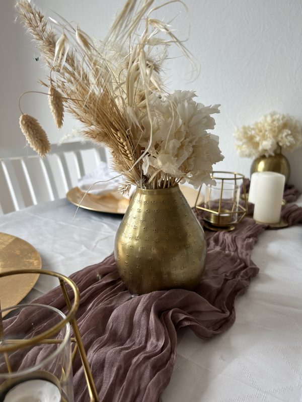 Hochzeitskathi - Tischdekoration Vasen gold
