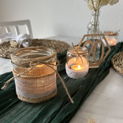 Hochzeitskathi - Teelichter vintage