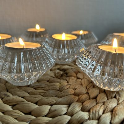 Hochzeitskathi - Teelichter geriffelt Glas