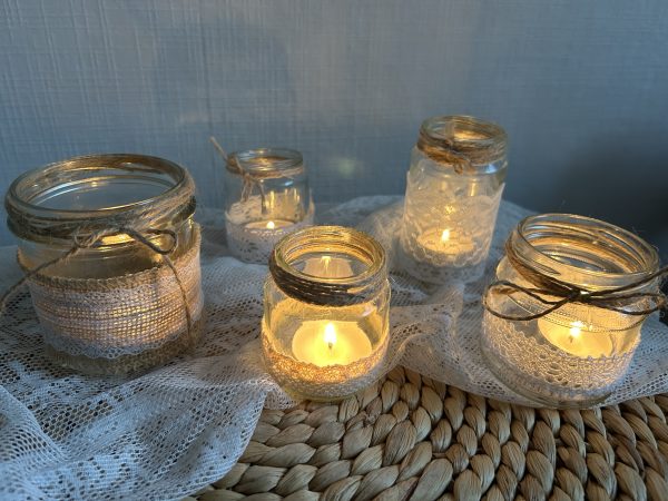 Hochzeitskathi - Teelichter vintage