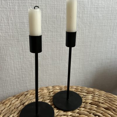 Hochzeitskathi - Kerzenständer schwarz