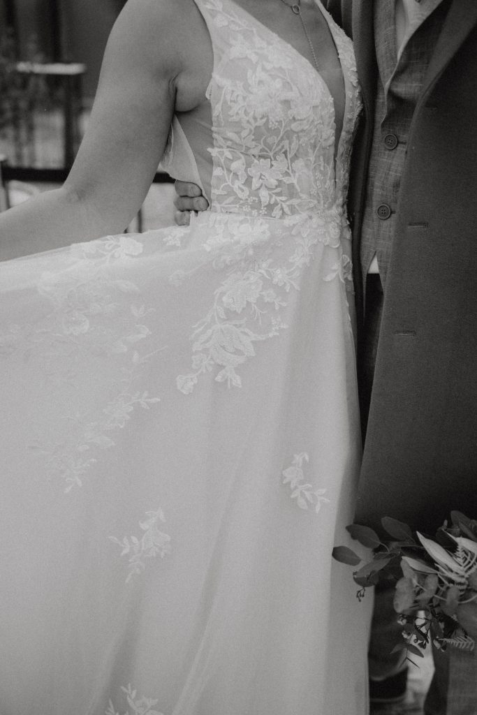 Hochzeitskathi - Hotel Freihof Prichsenstadt Brautpaar Winterhochzeit