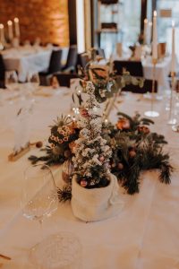 Hochzeitskathi - Hotel Freihof Prichsenstadt Tischdekoration