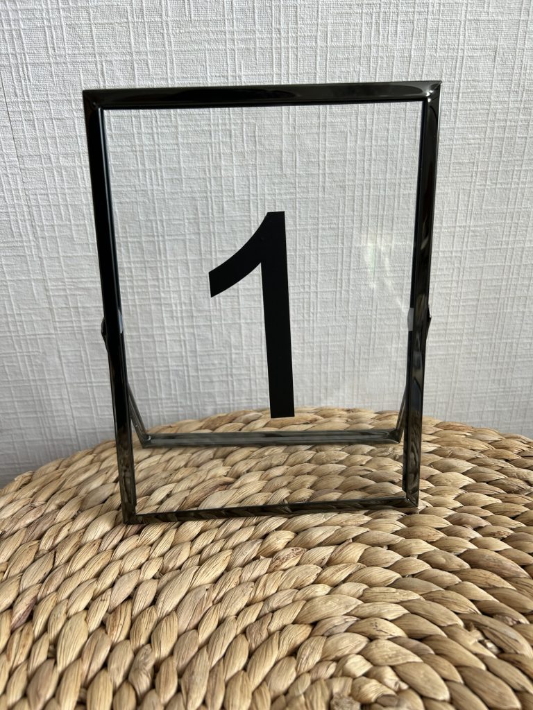 Hochzeitskathi - Tischnummer schwarz