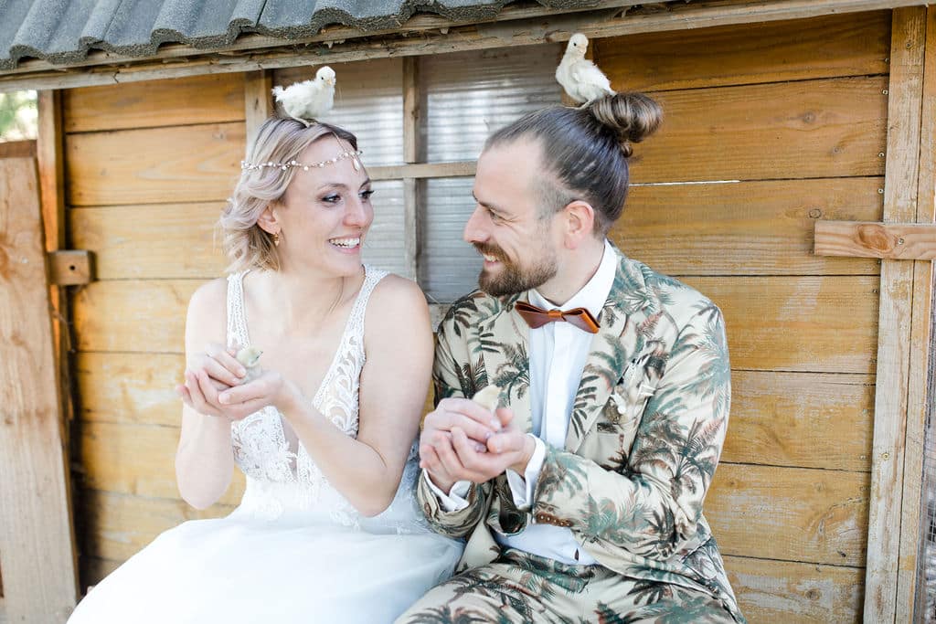 Hochzeitskathi - Hochzeit Wendelinshof - Tiere Küken