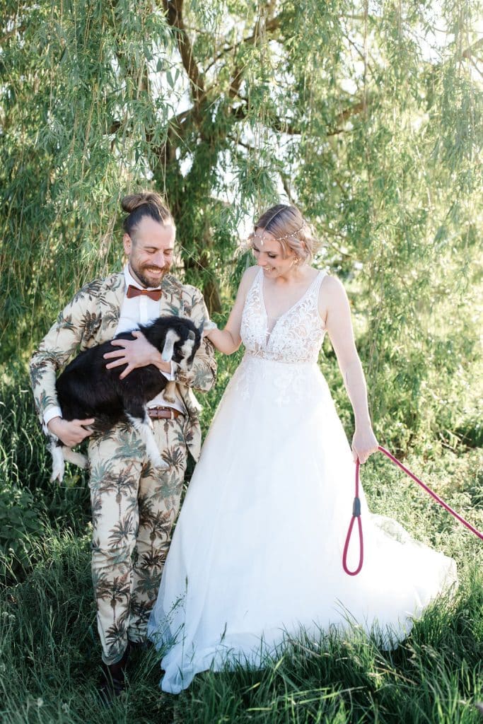 Hochzeitskathi - Hochzeit Wendelinshof - Tiere Ziegen