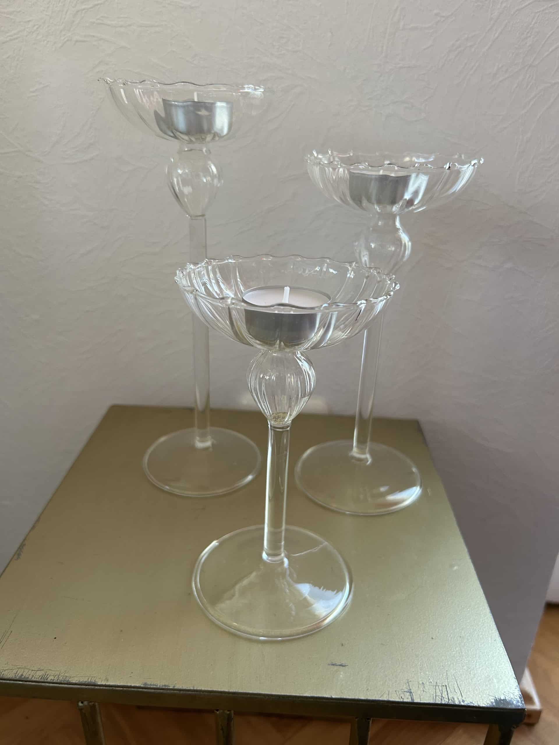 Hochzeitskathi - Leihartikel Dekoration - Pokalglas Glas