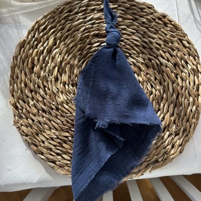 Hochzeitskathi - Dekoration - Leihartikel - Stoffserviette dunkelblau